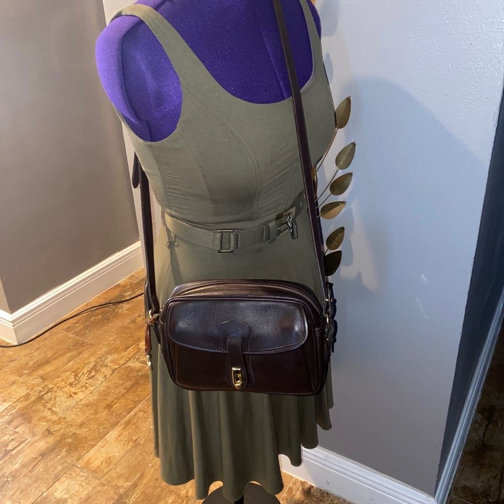 Vintage Dooney&Bourke brown leather crossbody bag - Picture 2 of 12